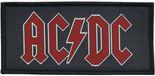 AC/DC Red Logo Patch zwart-rood Polyester