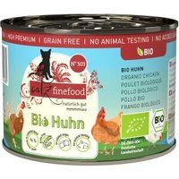 Catz finefood Catz finefood natvoer kat bio adult Nr. 503 kip 6x200 g
