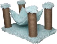 Topmast Krabpaal Fluffy Maui - Lichtblauw - 59 x 39 x 34 cm