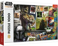 Trefl - Star Wars Mandalorian, Grog Collection - 1000 Stukjes Puzzel - Collage Puzzel met Sprookjesfiguren, Creatief Vermaak, Plezier, Voor Volwassenen en Kinderen Vanaf 12 Jaar