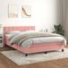 Maison Exclusive - Sommier à lattes de lit avec matelas Rose 140x190 cm Velours