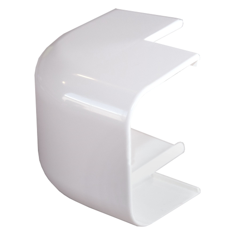 Canalit Airco buitenbocht afgerond 90 x 65 mm wit