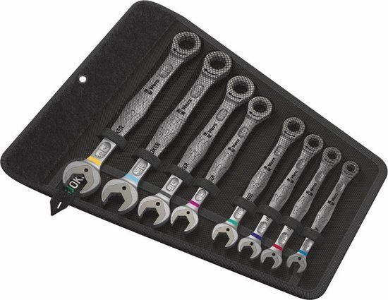 Wera Joker Steek-/ringratelsleutelset - 8-delig - 5/16-3/4" - Inch
