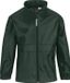 B&C Regenjas - kinderen - donkergroen - sirocco windjas - nylon 98/104 Groen