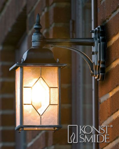 Konstsmide 7248-759 Outdoor Wall Light - Black/Silver