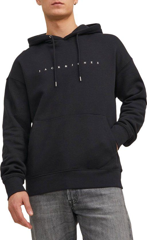 JACK & JONES Star jj sweat hood heren hoodie zwart maat M