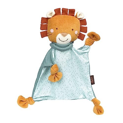 Sigikid 39771 snuffeldoek dierenkarakter leeuw, blauw/oranje