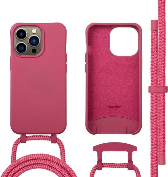 imoshion Color Backcover met afneembaar koord met MagSafe voor de Apple iPhone 13 Pro - Raspberry
