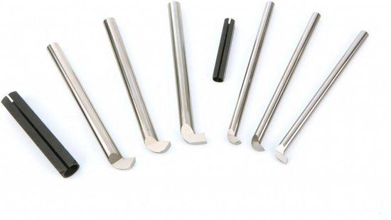 HBM 8 mm 4-delige HSS binnendraaibeitelset met spanhuls