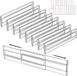 Unyqoos Diviseurs de tiroir réglables, set de 8, plastique transparent