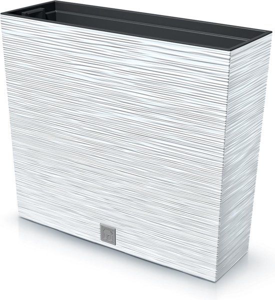 Prosperplast Furu Case Tower - White Planter - 12L - Indoor & Outdoor