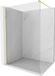 Mexen Kioto paroi de douche Walk-in 125 x 200 cm, transparent 8 mm, or brossé
