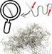RS28C Klemmen voor kunststof, 100 pièces, plat, grand diamètre, 0,8 mm, pré-coupé