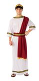 Bristol Novelty AC364 Griekse god kostuum, wit, borst maat 106-111 cm