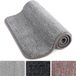 Goodivery Super Absorberende Tapis de porte en microfibre, Lavable et Antidérapant, Gris, 122 x 76 cm
