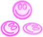 Mad Monkey Smiley lamp, neon bord, speelkamer decoratie, wanddecoratie, aansluiting met USB-kabel, Pink, 330 cm