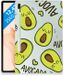 B2Ctelecom Samsung Galaxy Tab S7 FE Back Cover Avocado Singing