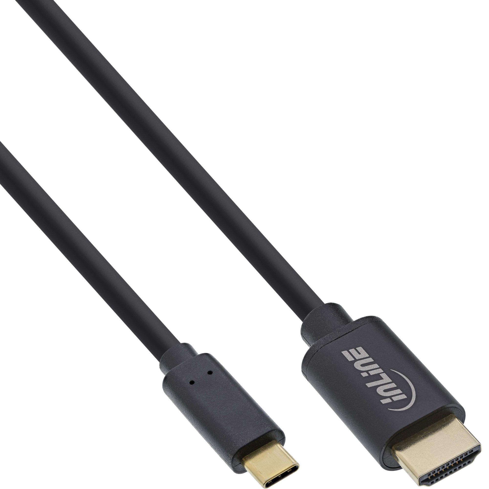 InLine USB-C naar HDMI Adapter Kabel - 2m - Zwart