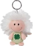 Nici Sleutelhanger Beschermengel Junior 7 Cm Pluche Groen/beige