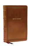 NKJV Large Print Reference Bible, Brown Leathersoft, Red Letter, Comfort Print (Sovereign Collection): Holy Bible, New King James Version