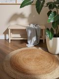 Hanse Home Jutta Jutetetapijt, natuurlijk woonkamertapijt, rond, van 100% jute, handgeweven, robuust en onderhoudsvriendelijk, modern, boho-tapijt van natuurlijke vezels, natuurlijk goud ivoor