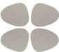 Unique Living placemats Floris lederlook - 8x - 39 x 30 cm - lichtgrijs