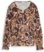 Tom Tailor Blouse-shirt met bloemenpatroon - Maat L - brown big flower design
