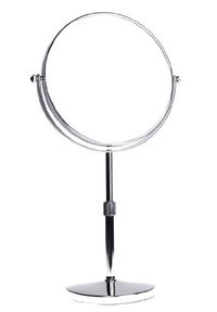 HIMRY 8" Badkamerspiegel Hoogte Verstelbaar, 7x Vergroting Cosmetische Spiegel, Aanrecht Make-up Spiegel, Reisspiegel, Scheerspiegel Dubbelzijdig, Vrijstaand Tafelspiegel Verchroomd, KXD3114-7x