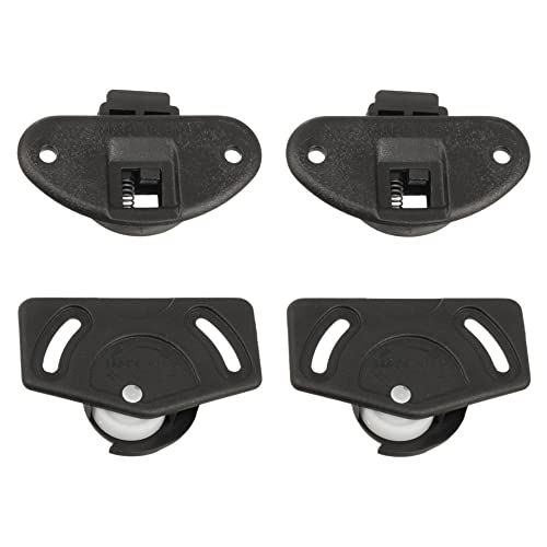 2 x Complete Set Schuifdeur - Kunststof - Zwart