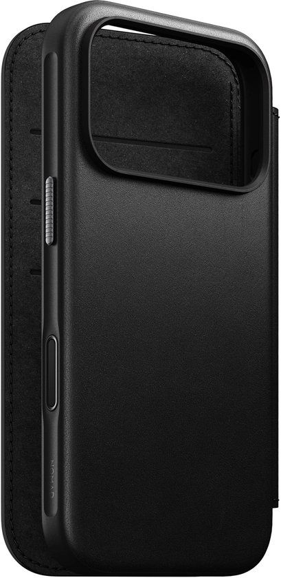 Nomad Modern Lederen Folio iPhone 17 Pro - Zwart