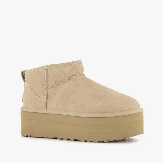 UGG CLASSIC ULTRA MINI PLATFORM W - Wit/beige - Maat 38