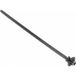 HellermannTyton 155-05800 T50SOSFT6E-PA66HIRHS Serre-câble 160 mm 4.60 mm Noir Avec cheville et plaque 1 pièce(s)
