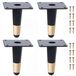 Omgoods - Set van 4 Conische Meubelpoten voor Tafel en Stoelen