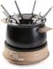 DOMO DO735F Fonduepan - Elektrische Fondueset - 8 Personen - 1500W - 1,4 L - Houtlook/Zwart