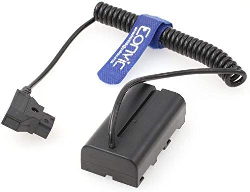 EONVIC D-Tap naar NP-F550 F570 F750 F970 Dummy Batterij Adapter Power Coiled Kabel voor Sony NP Serie Monitor