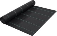 vidaXL Worteldoek 2x100 m PP Zwart