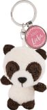 Nici Sleutelhanger Alles Liebe Junior 7 Cm Pluche Zwart/roze