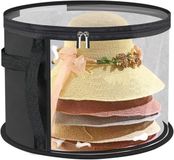 Chapeau Boîte de rangement - Noir - 42x42x26.5cm