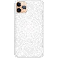Apple iPhone 11 Mandala blanc Verstevigd hoesje met sublimatie bedrukking