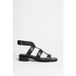 & Other Stories Issy Summer Flat Black Sandales