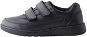 Next Jongens Leren schoolschoenen met 2 klittenbandsluitingen Zwart