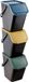 Practic - Poubelle - Set de 3 bacs - 25 litres - Noir