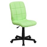 Flash Furniture Clayton Mid-Back Groen Gewatteerde Vinyl Draaibare Taak Bureaustoel