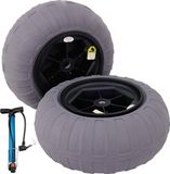 Strandwielen 15,7 inch roues en TPU voor karren voor kajaks, kano's en kinderwagens, 2 stuks