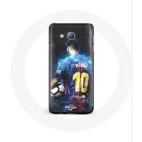Maniacase Hoesje voor Samsung Galaxy J7 2016 Lionel Messi FCB Barcelona Voetbalclub