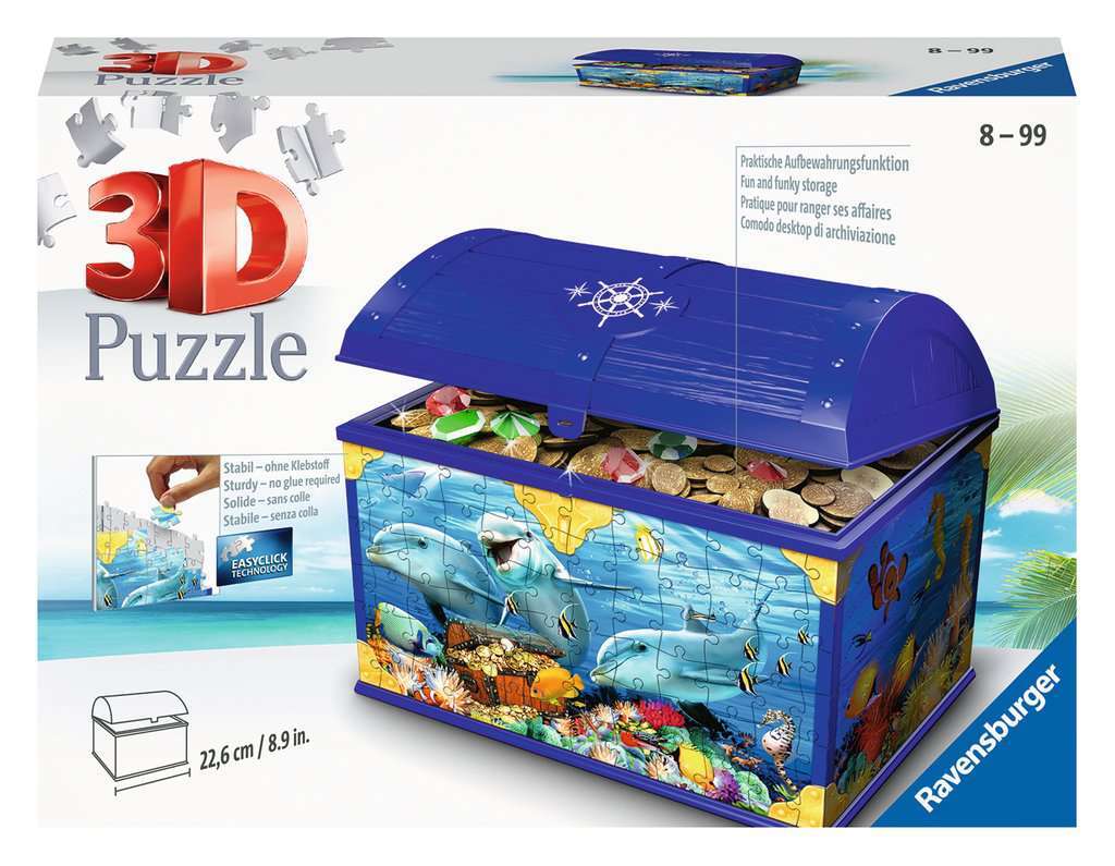 Ravensburger 3D Puzzel - Schatkist Onderwaterwereld (216 stukjes)