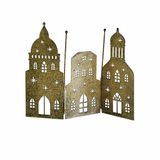 Loberon Decoratieve shutter Roskilde groen/goud
