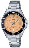 Casio montre décontractée MDV-10D-4A2VDF, saumon, moderne