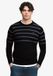 Superdry - Gestreepte Coton Pull Coupe Ajustée - Hommes - L - Eclipse Navy/Soft Navy