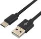 Everactive CBB-1.2CB USB-A naar USB-C Kabel 1.2M Zwart